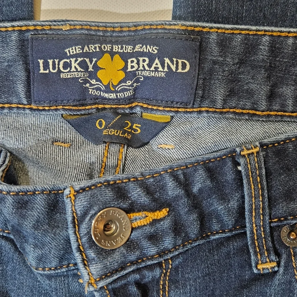 Lucky‎ Brand Lolita Skinny Jeans Womens 0 25 Blue Medium Wash Slim Denim